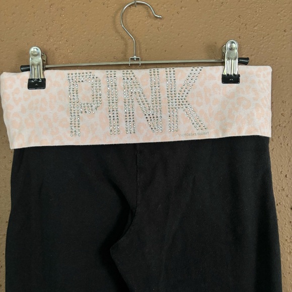 PINK by Victoria's Secret Black Yoga Pants size S - Picture 10 of 12